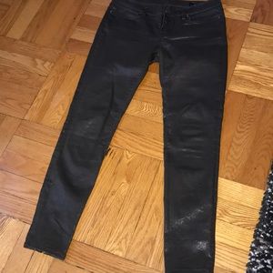 Skinny coated jeans